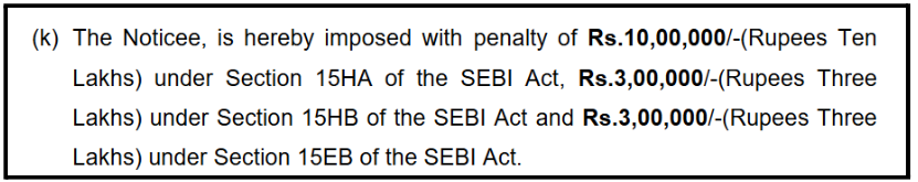 Penalty on Yash Garg