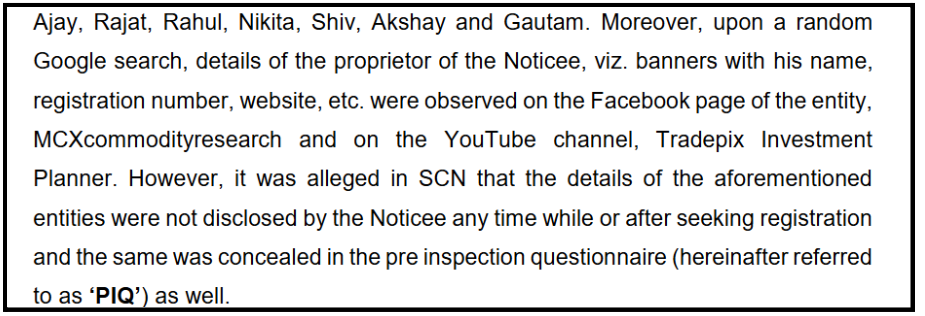 Submitted NIL, Undisclosed Entities