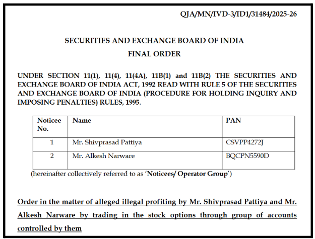 SEBI Order Against Zero Loss Algo Trading Claims
