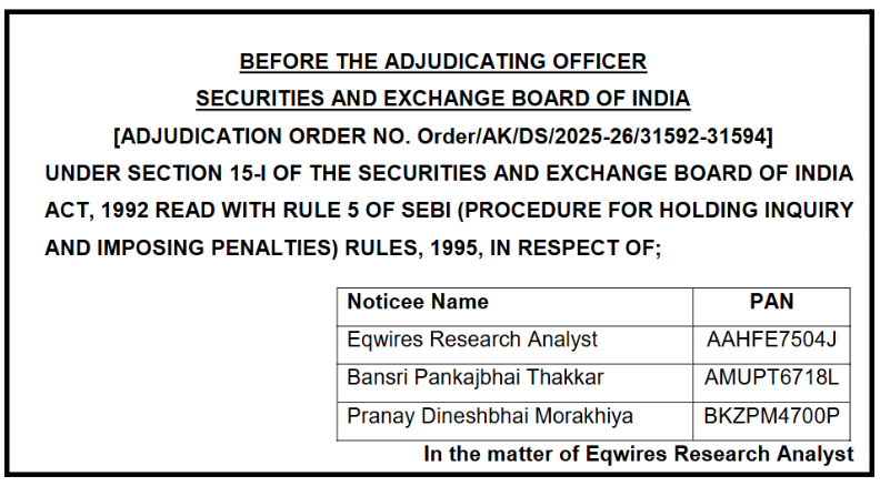 sebi order against unauthorized trade execution