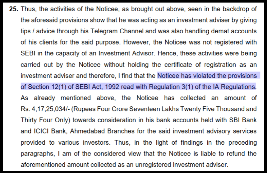 Siddhant Suresh Chandan major violation