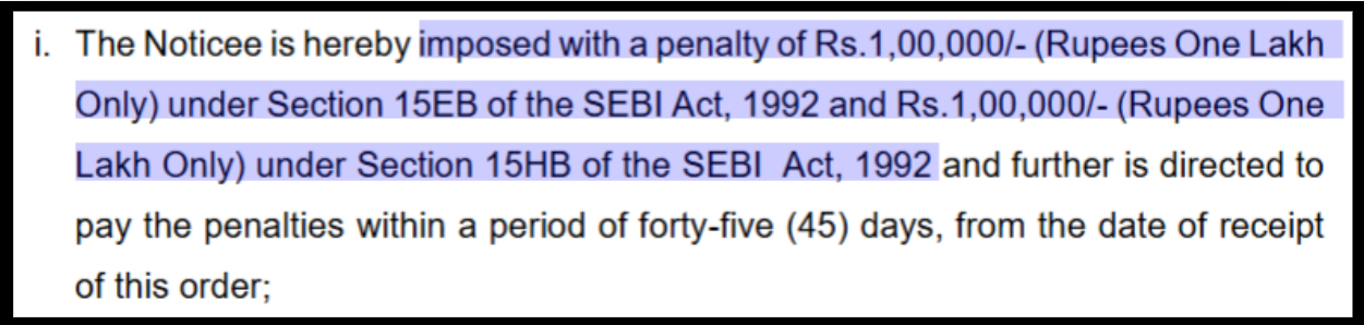 Siddhant Suresh Chandan penalty