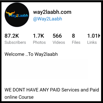 Way2Laabh telegram