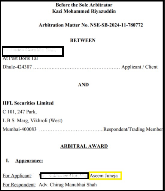 IIFL Securities Arbitrations