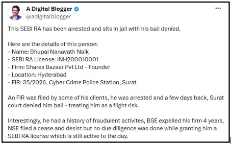 bhupal naik arrest