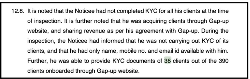 Arun N SEBI Violations