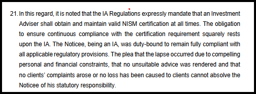 IA Regulations Mandate Continuous NISM Certification