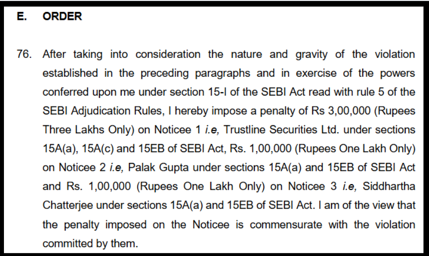 trustline securities penalty