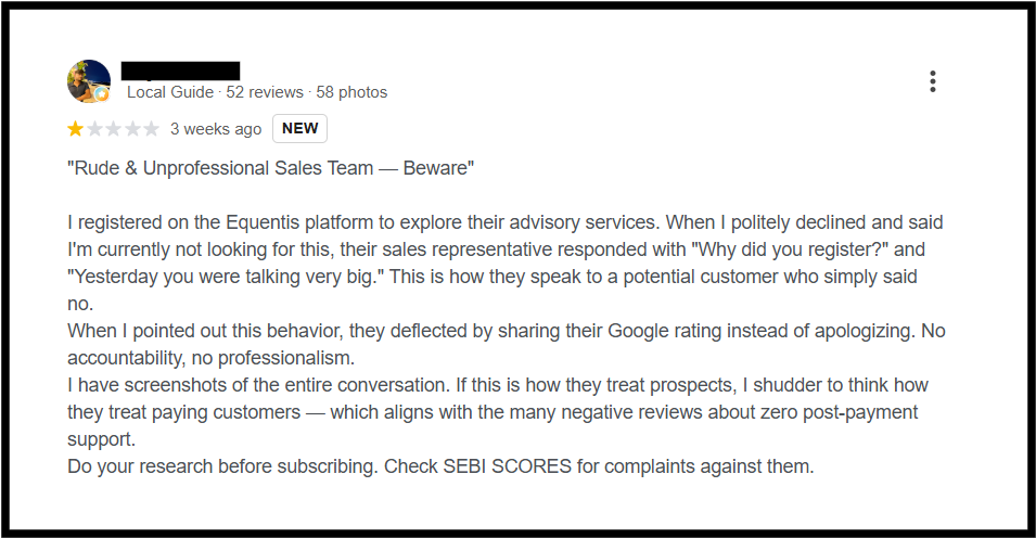 Equentis Reviews