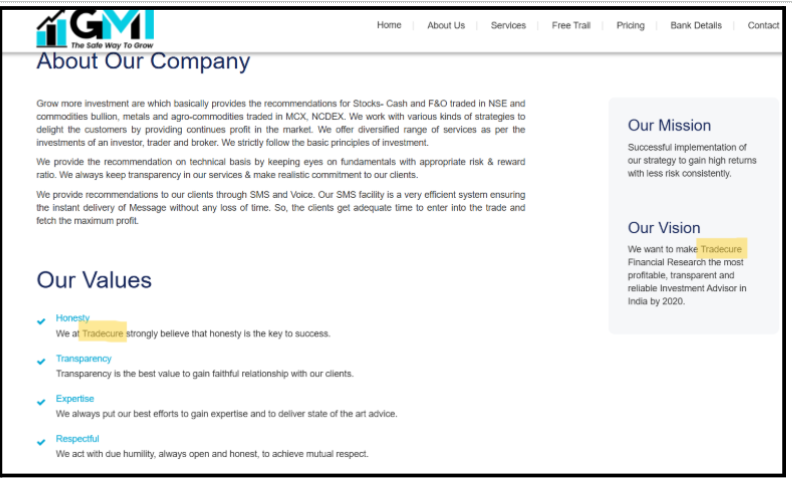 Grow More Investment Company Genuine or Not