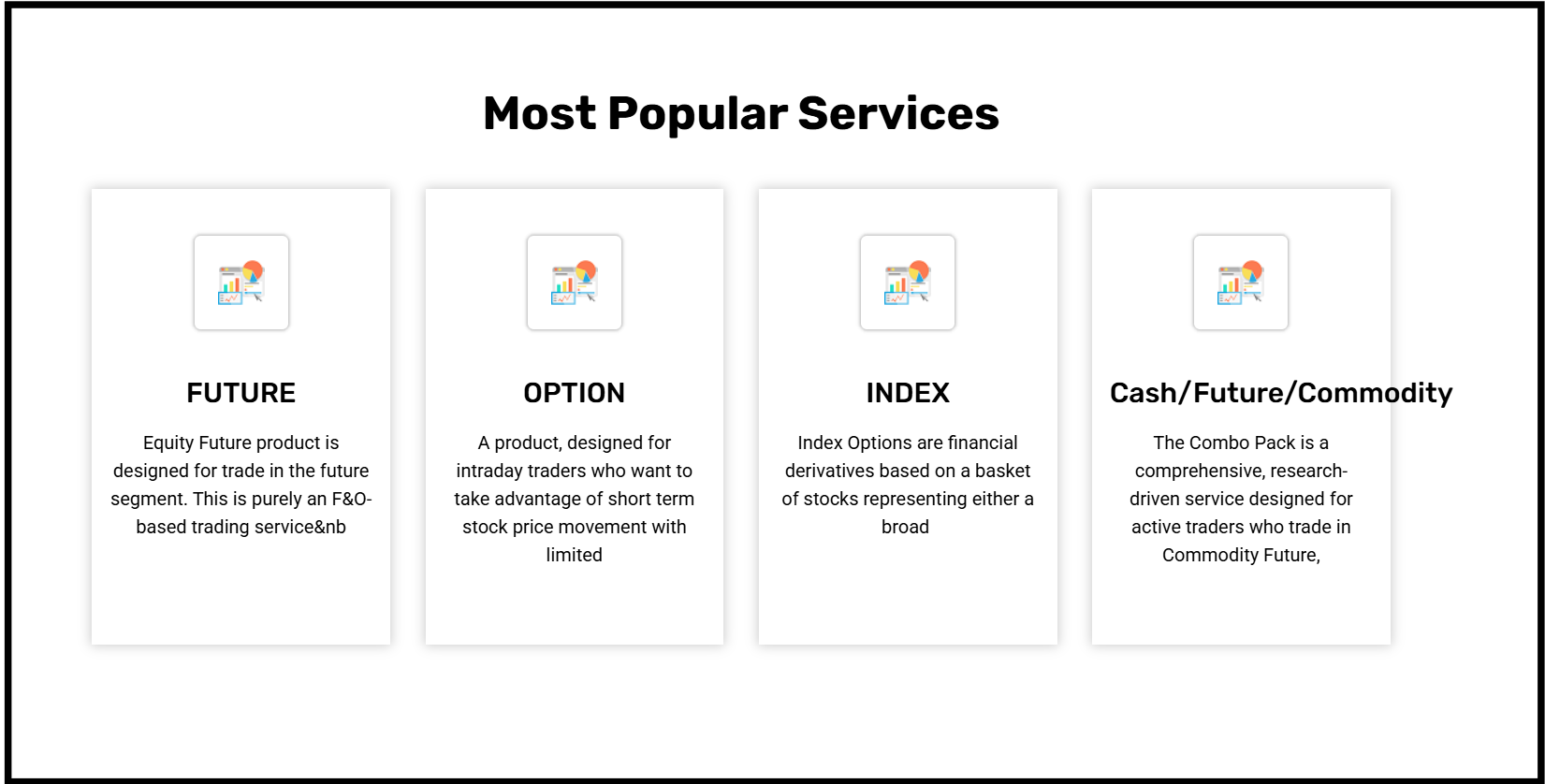 Most Popular services by NA Supreme Research