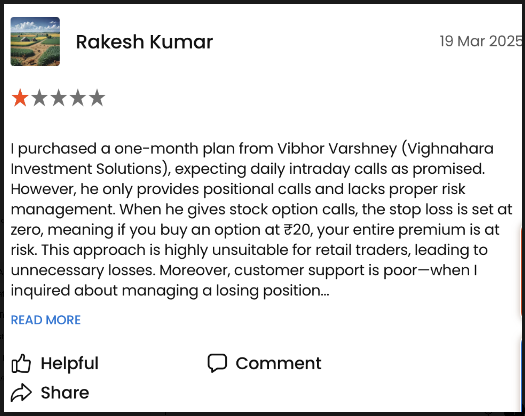 vibhor varshney paid advisory review