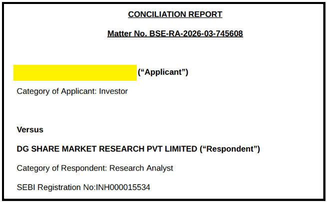 DG Share market research false promises complaint