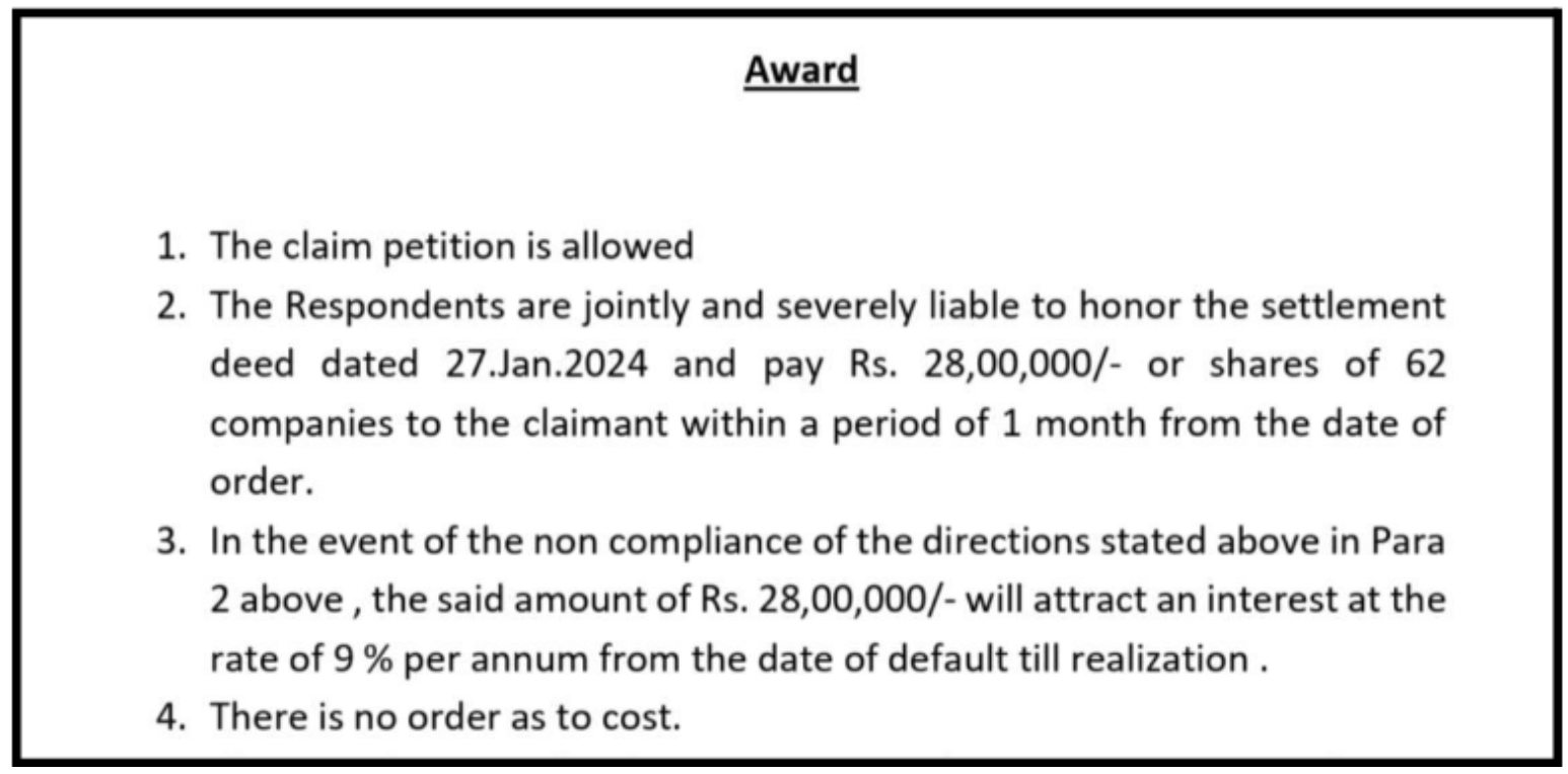 Motilal Oswal award