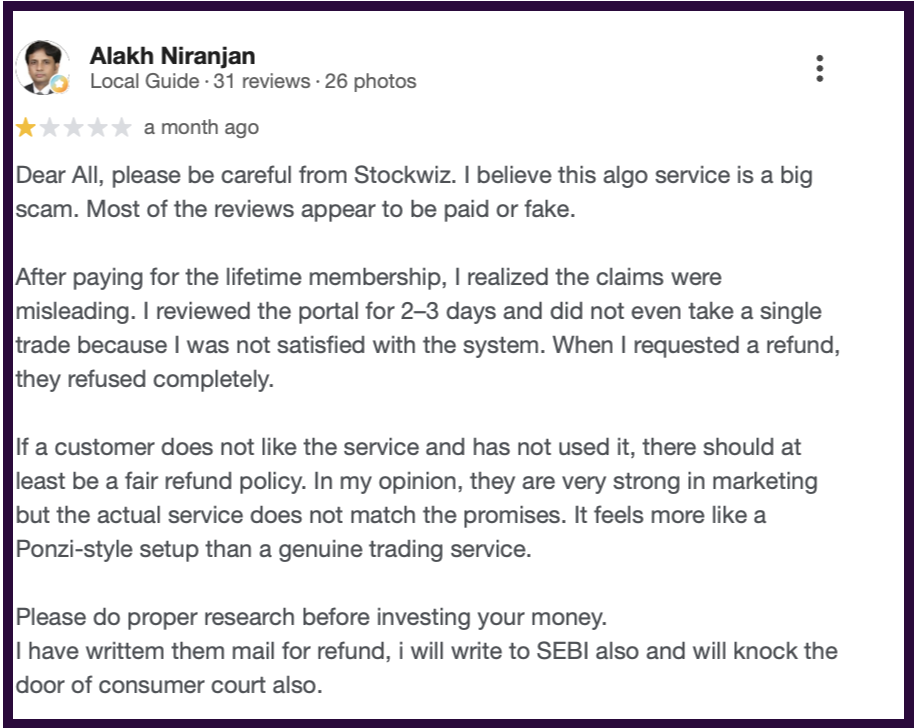 stockwiz scam