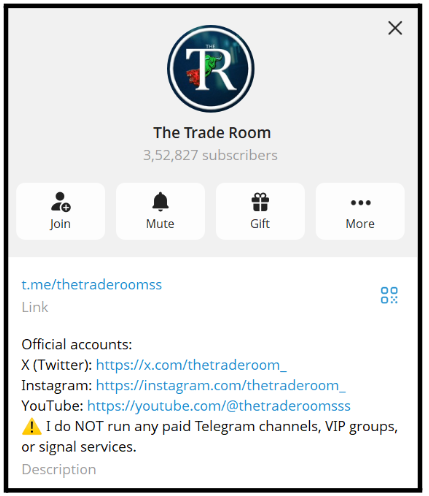 the trade room telegram channel