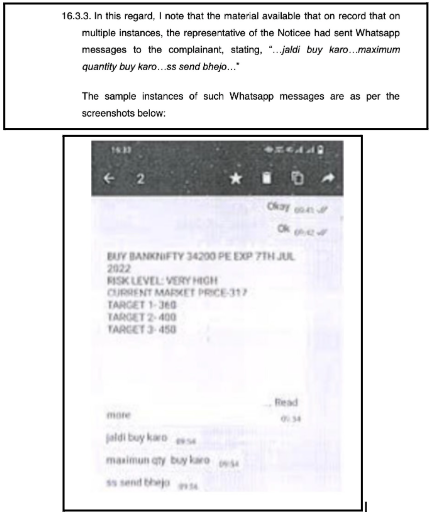 Supreme Investrade WhatsApp chats