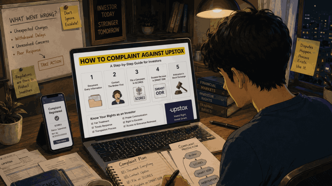 how to complaint against upstox