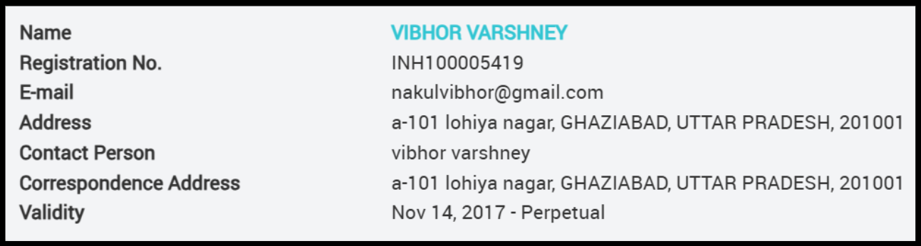 Vibhor varshney sebi