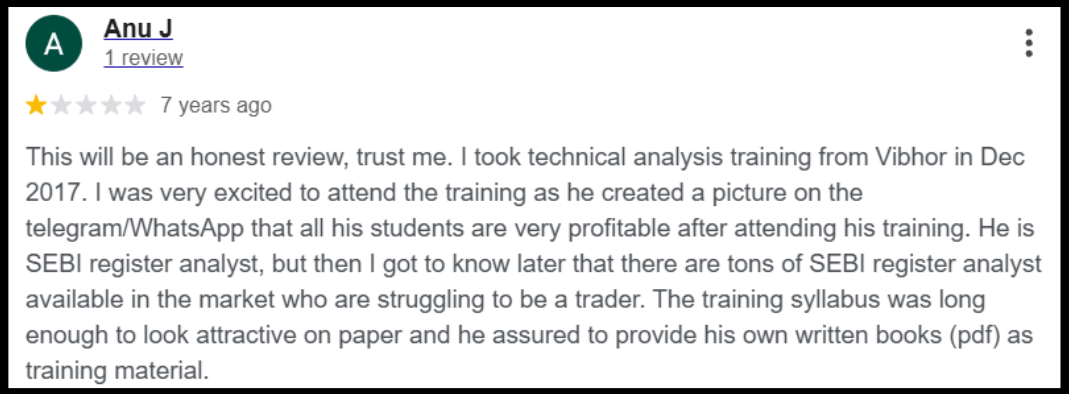 Vighnahara Investment Solutions google reviews