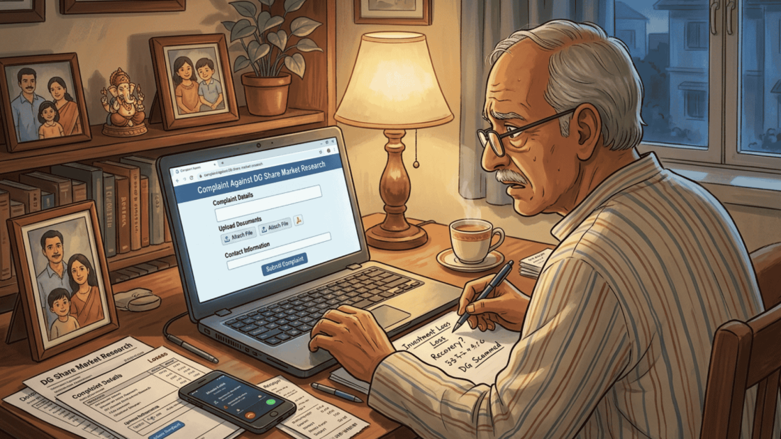 complaint against dg share market research