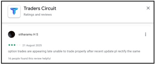 Traders Circuit Complaints