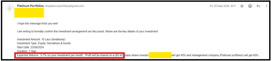 platinum portfolio profits