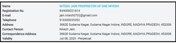 One Nivesh SEBI registration