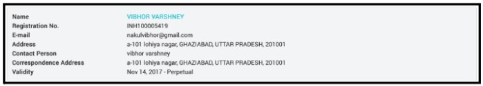 Is Vibhor Varshney SEBI Registered