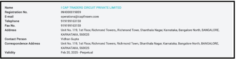 Is Traders Circuit App SEBI Registered