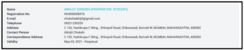 Stockifi SEBI Registration