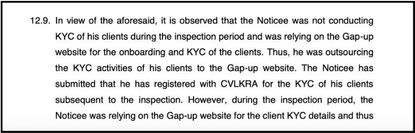 Arun N SEBI violations