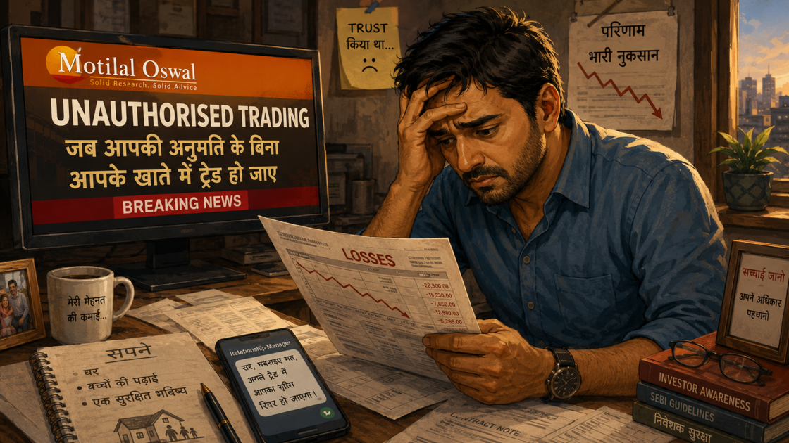 मोतीलाल ओसवाल unauthorised trading