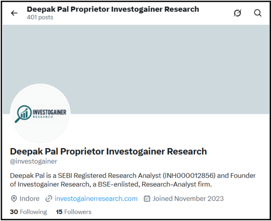 Deepak Pal twitter