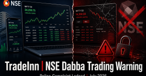 NSE caution notice against TradeInn dabba trading operation July 2026