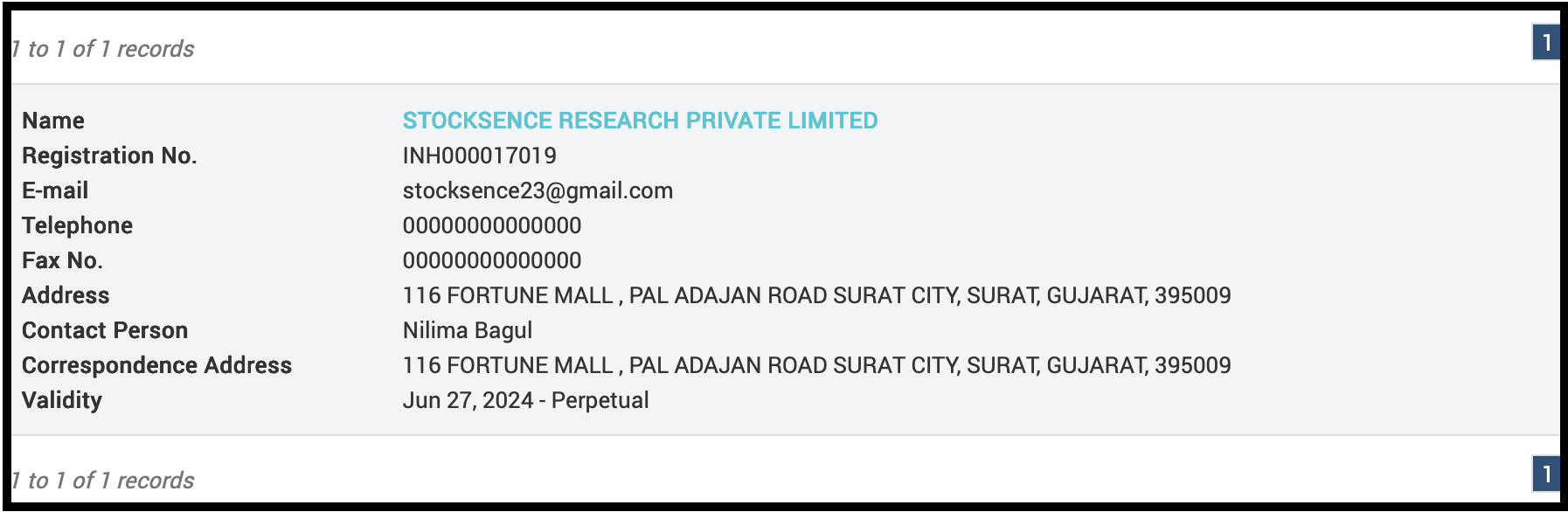 stocksence sebi registered
