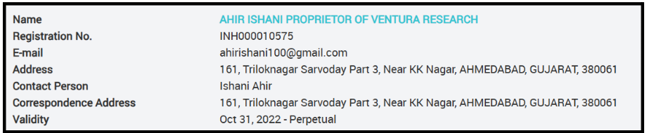 Ventura Research sebi registration