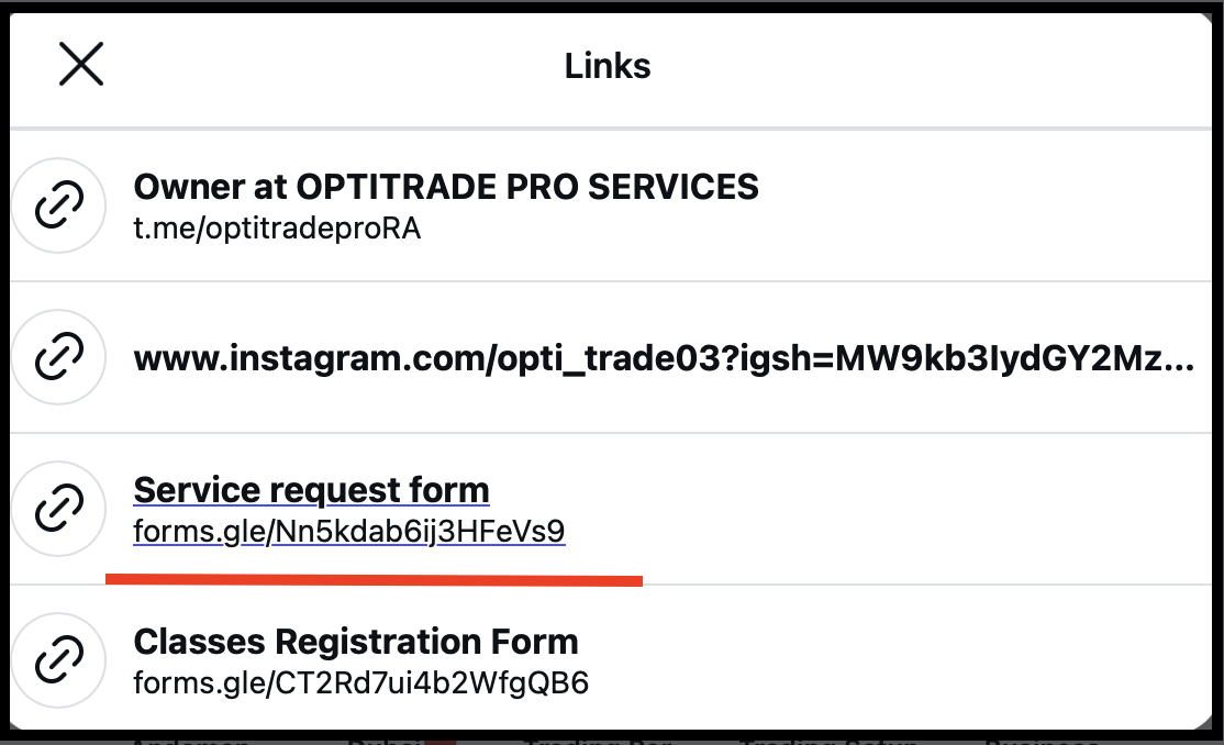 optitrade pro services voilaions