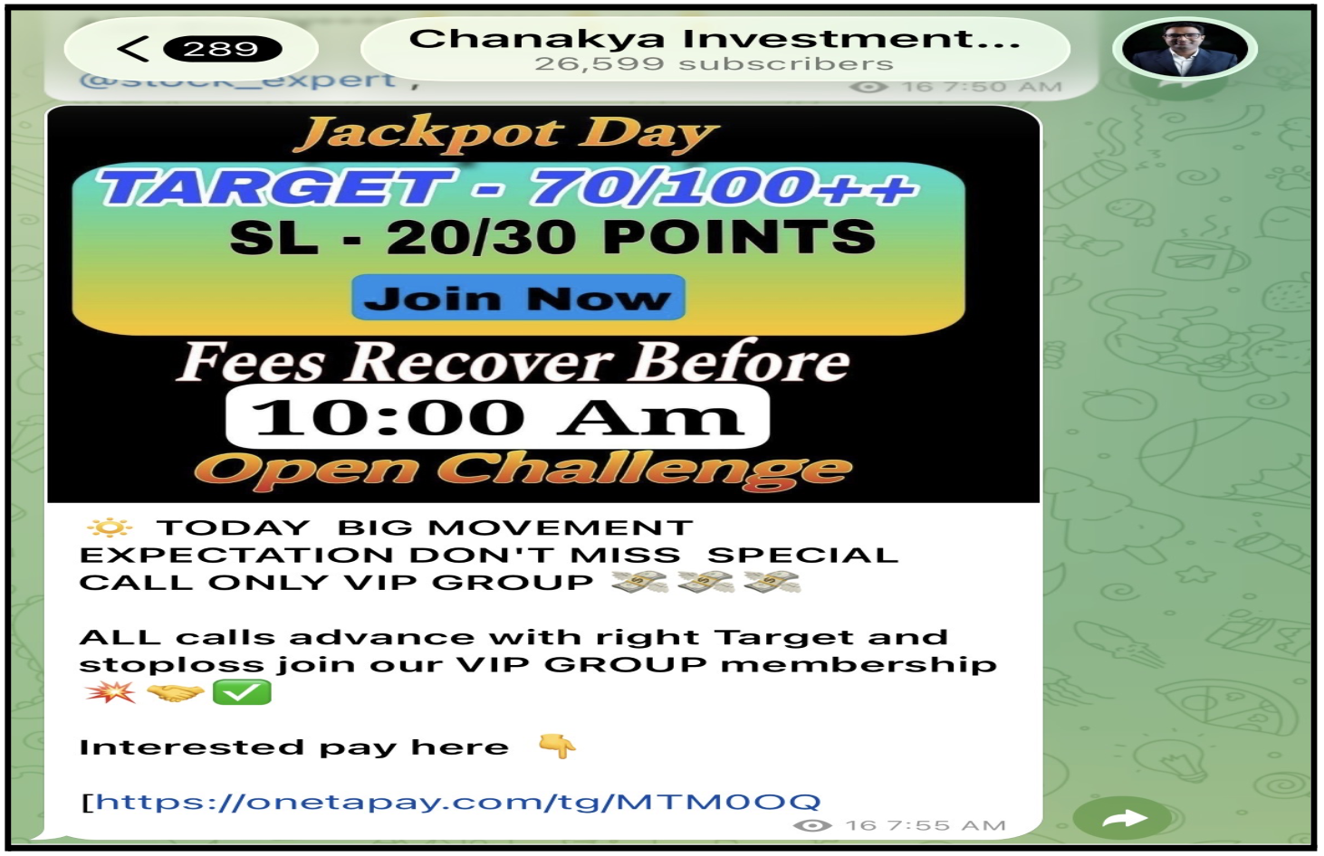 Chanakya investment real or fake