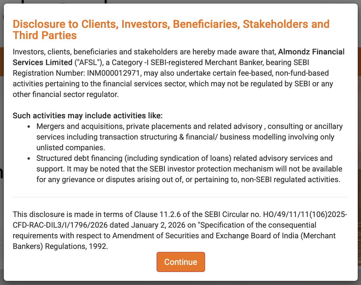 Almondz Financial Services Limited real or fake