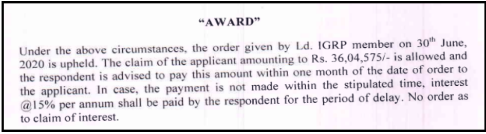 NSE Arbitral Tribunal AWARD allowing claim of Rs 36,04,575 against IIFL Securities