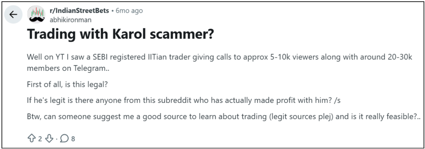 Trading With Karol reddit