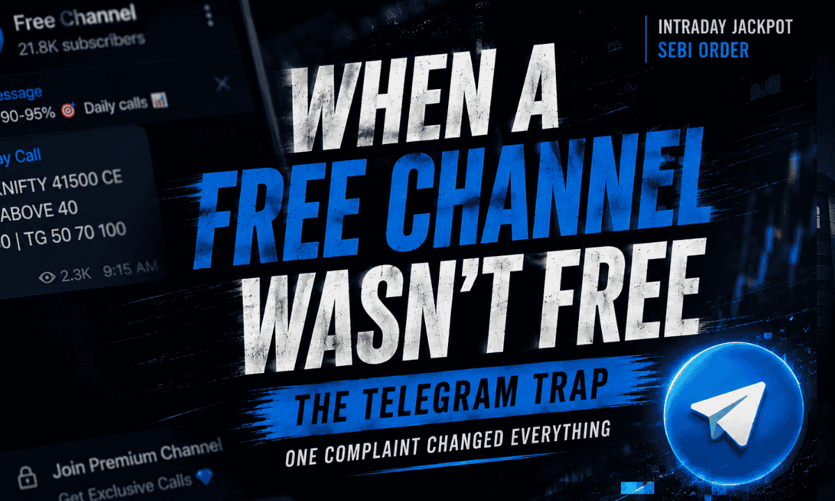 SEBI final order against Intraday Jackpot Telegram channels directing a ₹9.02 crore refund to subscribers.