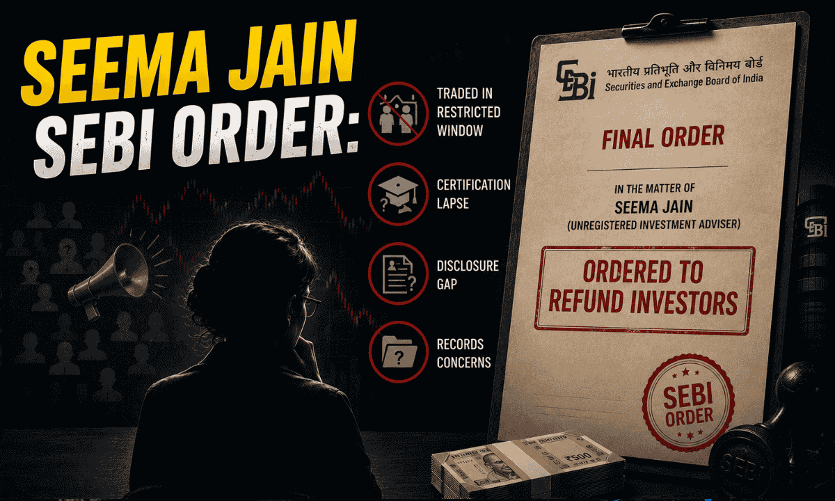 Official SEBI Order against Seema Jain and StockPro detailing 268 restricted trading violations.