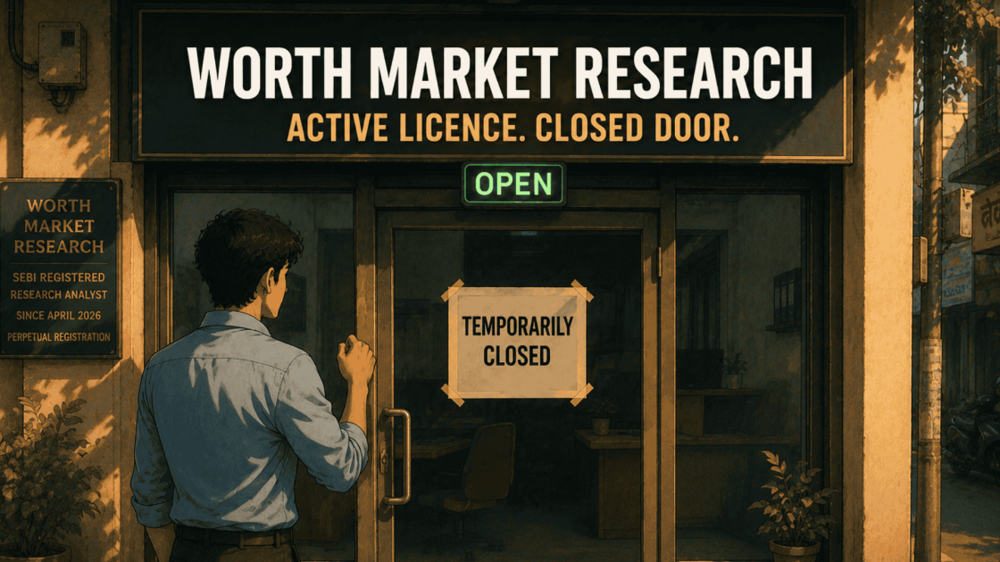 Worth Market Research with active licence text above a temporarily closed status on google