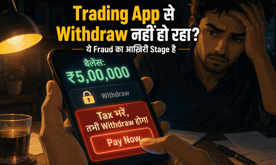 trading app se paise withdraw nahi ho rahe
