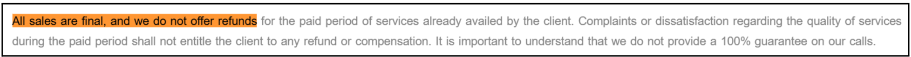 Worth Market Research refund policy
