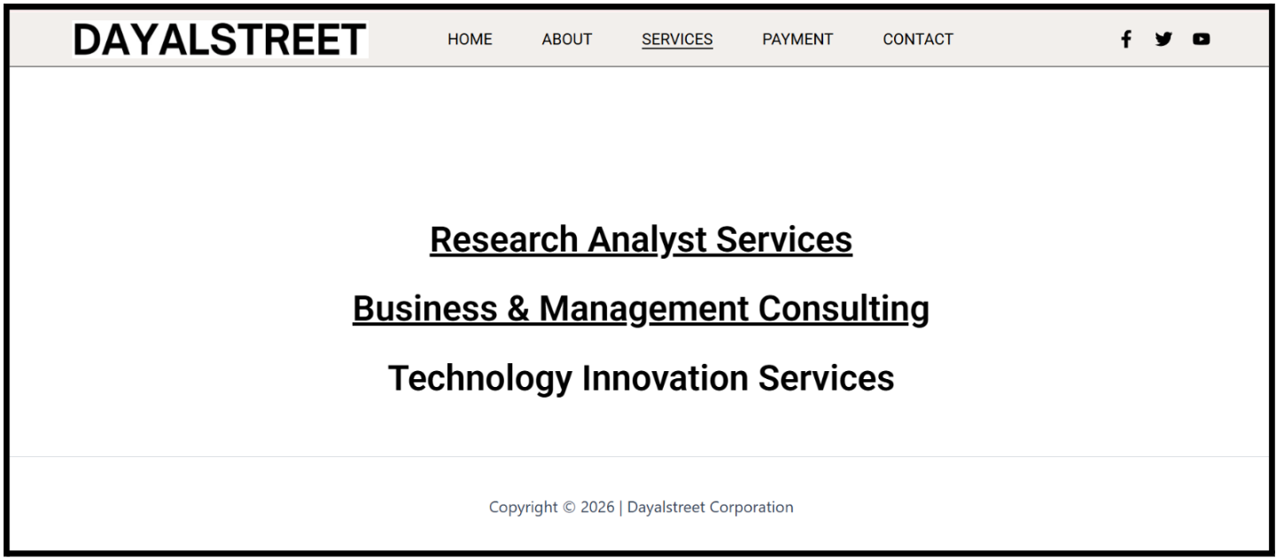 dayalstreet services