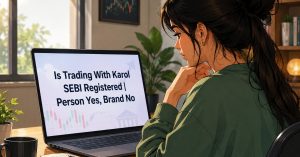 is trading with karol sebi registered