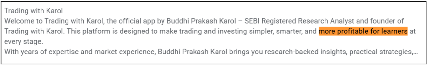 trading with karol google play
